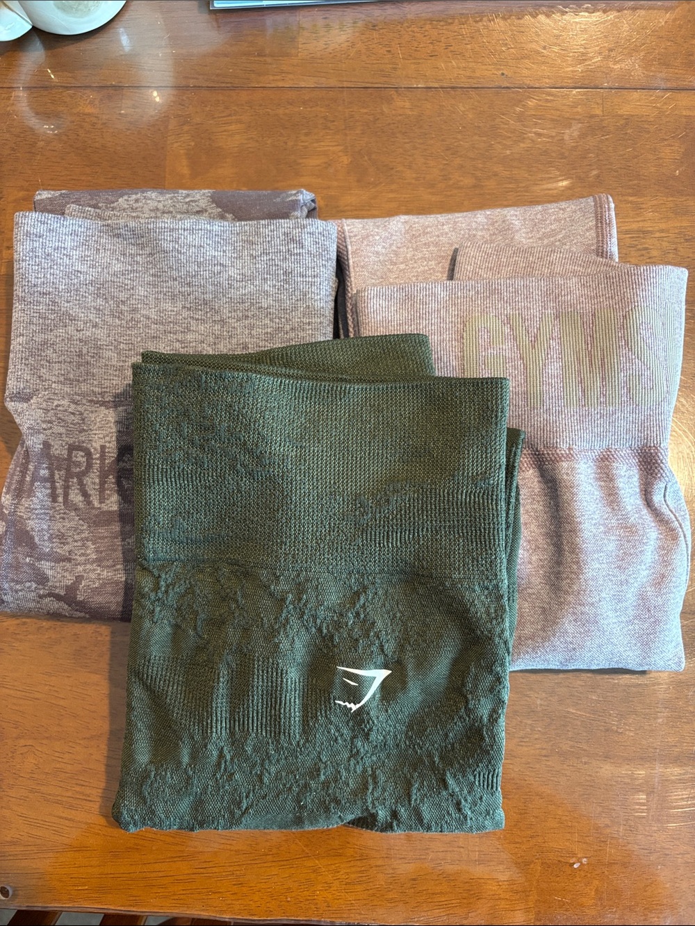 LOT OF 3 GYMSHARK Seamless High Rise Workout Leggings Bundle Size S